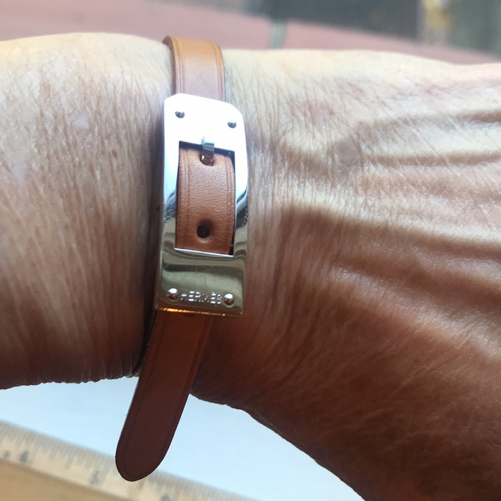 Hermes leather bracelet